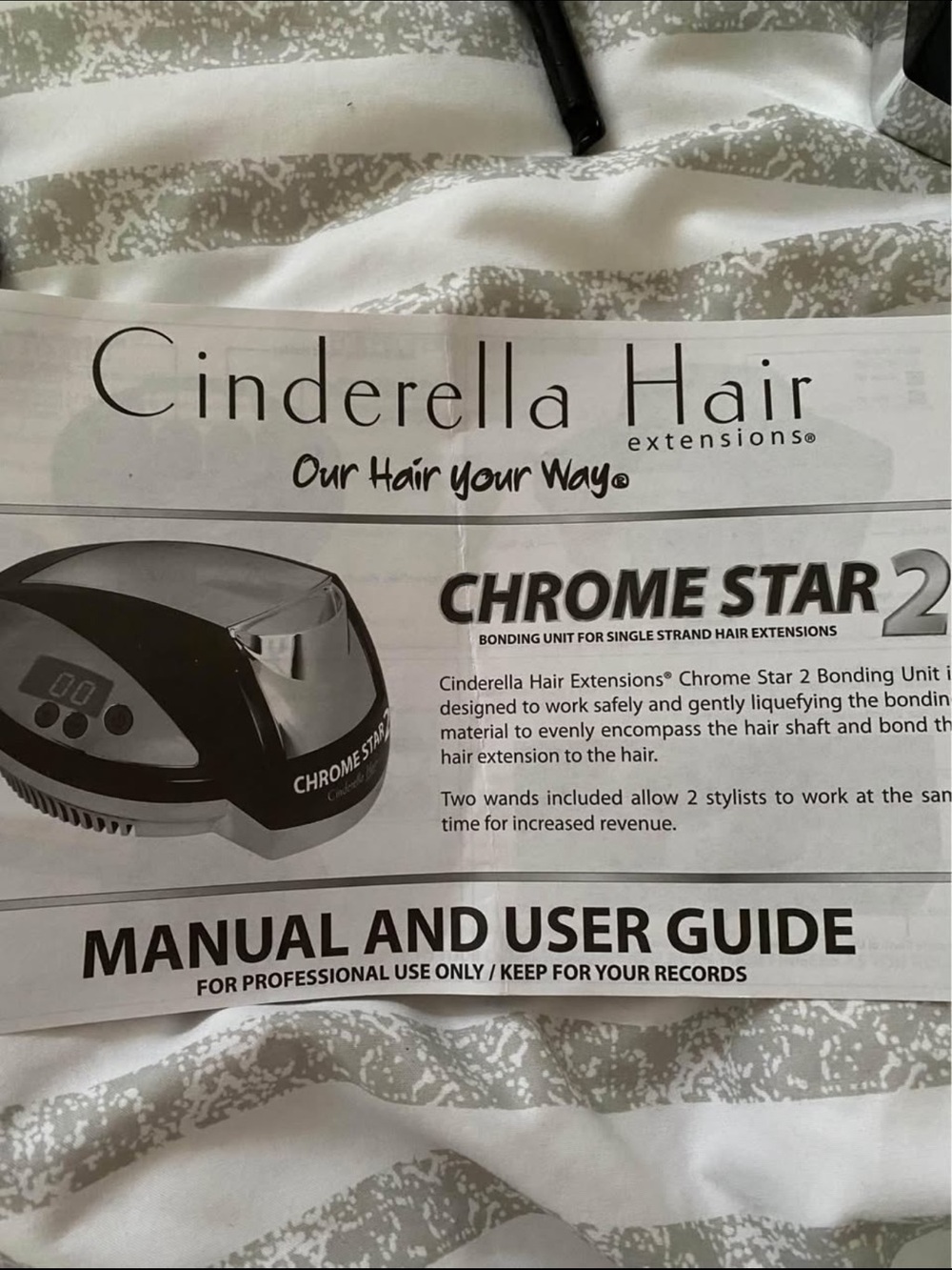 Cinderella Chrome Star 2 Bonding Unit in Black and Silver